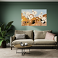"Ethereal Flower™ – Floral Art in White and Gold"