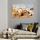 "Ethereal Flower™ – Floral Art in White and Gold"