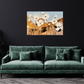 "Ethereal Flower™ – Floral Art in White and Gold"